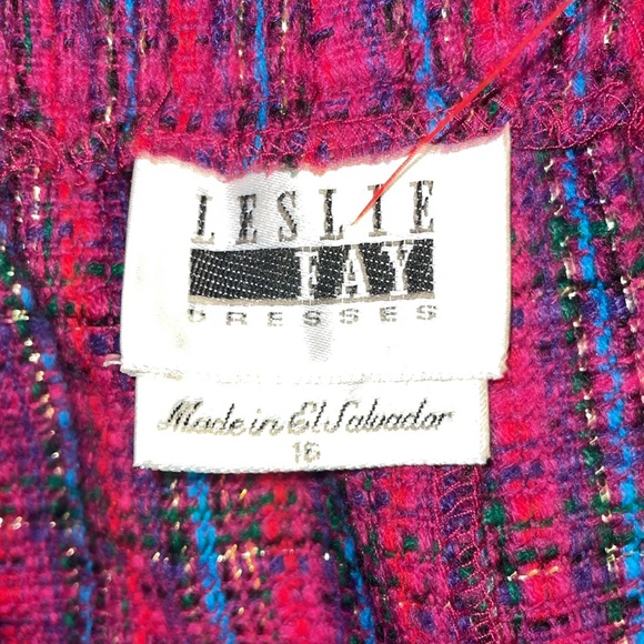 •LESLIE FAY•PINK TWEED JACKET & MATCHING SKIRT SIZE 8 (JACKET) 16 (SKIRT) EUC - Picture 12 of 16